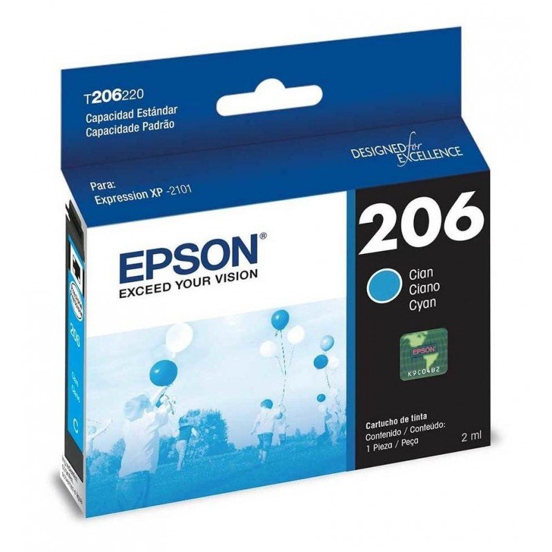 CART INK ORIG EPSON T206220 CIAN  XP 2101