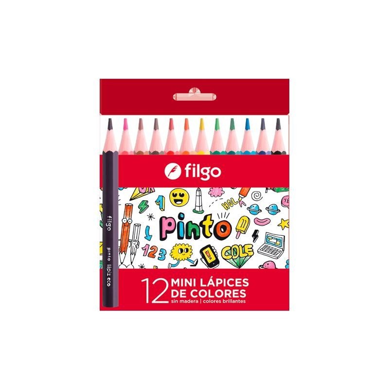 Lapices de Colores Acuarelables Pinto Filgo x12 - MUMI