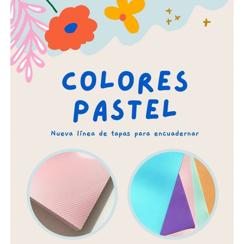 TAPA A4 POLICOVER ROSA PASTEL x50