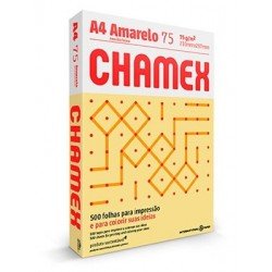 RESMA CHAMEX A4 75gr COLOR AMARILLO