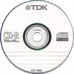 CD 80 MIN - 700MB 52X TDK
