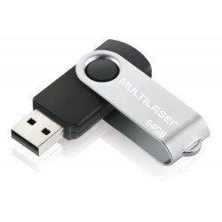 PENDRIVE MULTILASER PD590 TWIST USB 20 - 64GB