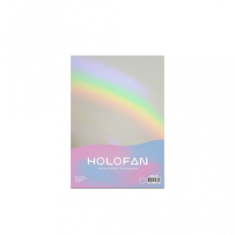 HOLOFAN EF BURBUJA TRANSPARENTE ART-JET ADHESIVO x20hj