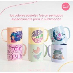 TASA DE POLIMERO SUBLIMABLE WORKAT ROSA CANDY