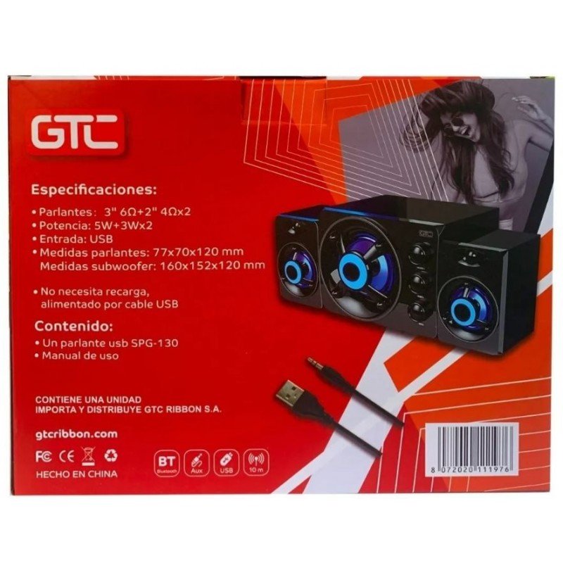 Oferta parlante bluetooth subwoofer spg130 Al mejor precio