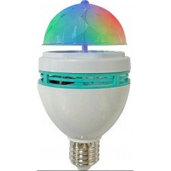 LAMPARA DE COLORES GIRATORIA LED PARA FIESTA