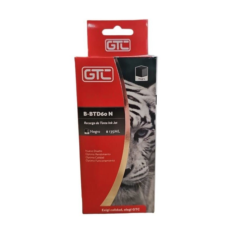 TINTA ALT PARA BROTHER 135ml  BTD60-N NEGRO GTC