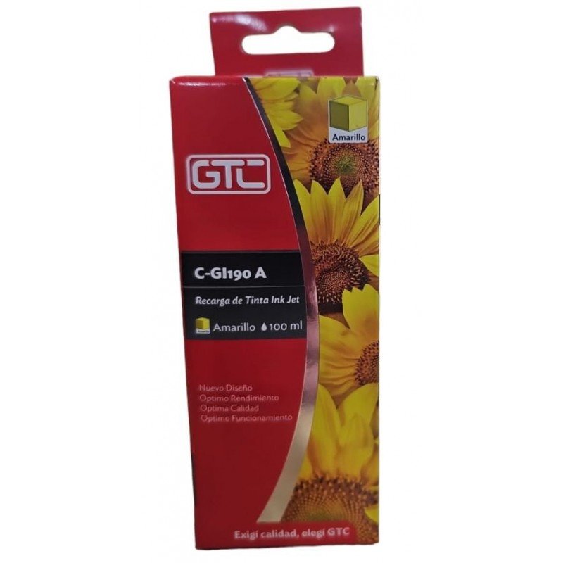 TINTA PARA CANON x100ml AMARILLO GTC