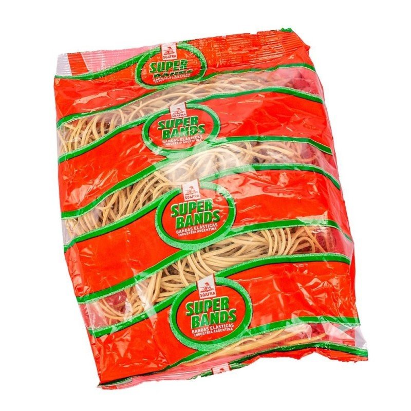 BANDAS ELAST SUPERBANDS 40mm x500gr PURO LATEX
