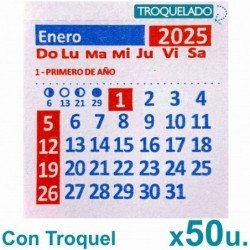 CALENDARIO MIGNON 2025 - 55X5cm TROQ X 50un