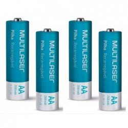 PILA AA MULTILASER RECARGABLE 2500 mAh BLISTER x 4