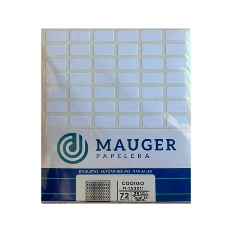 ETIQUETA MAUGER 3011 8 x 15mm SOBRE X 1800 ET