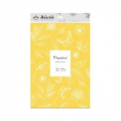 PAPELINA AMARILLO GIRASOL ADORIÉ A4 180gr x 20hj