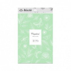 PAPELINA VERDE PASTEL ADORIÉ A4 180gr x 20hj