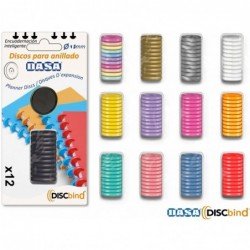 DISCOS PLANNER DISCBIND 10mm PACK x12 AMARILLO