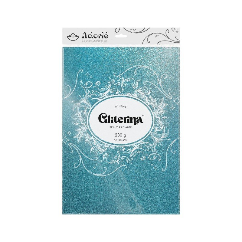 GLITERINA 230g CELESTE LLUVIA x20hj GLITERINA 230g CELESTE LLUVIA x20hj
