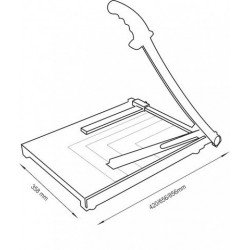 CIZALLA DASA M2 BASE METALICA A4 25X32 A PALANCA