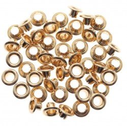 OJALILLOS ALUMINIO EYELET 50 Pcs ORO