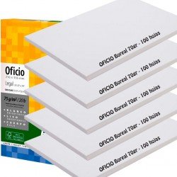PAPEL BLANCO OFICIO 70gr x100hj