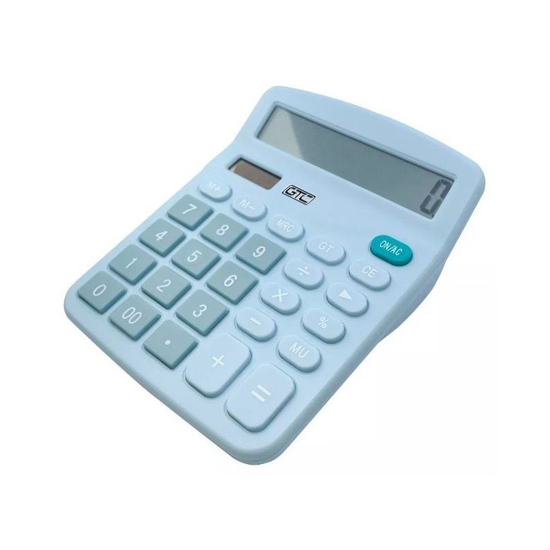 CALCULADORA GTC 12 DIGITOS GRANDES CELESTE CALCULADORA GTC 12 DIGITOS GRANDES CELESTE