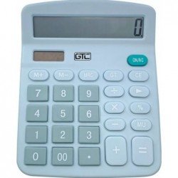 CALCULADORA GTC 12 DIGITOS GRANDES CELESTE