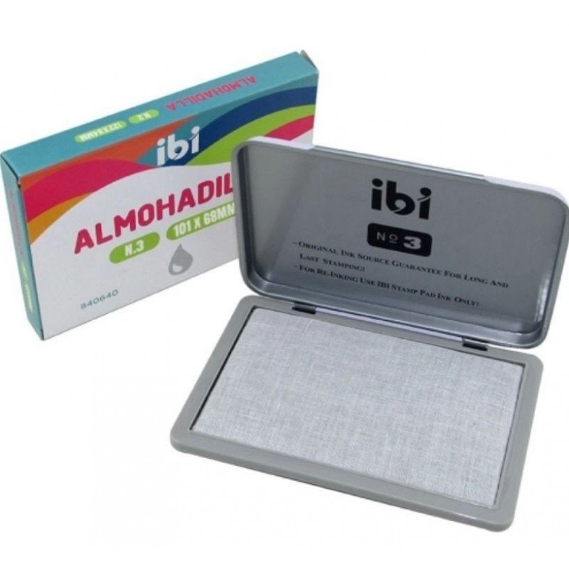 IBI ALMOHADILLA N3 S-TINTA MET 101x68mm 90x57mm