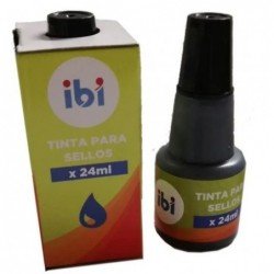TINTA SELLOS IBI x 24ml NEGRA