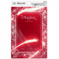 METALINA 230g ROJO NAVIDAD x10hj		