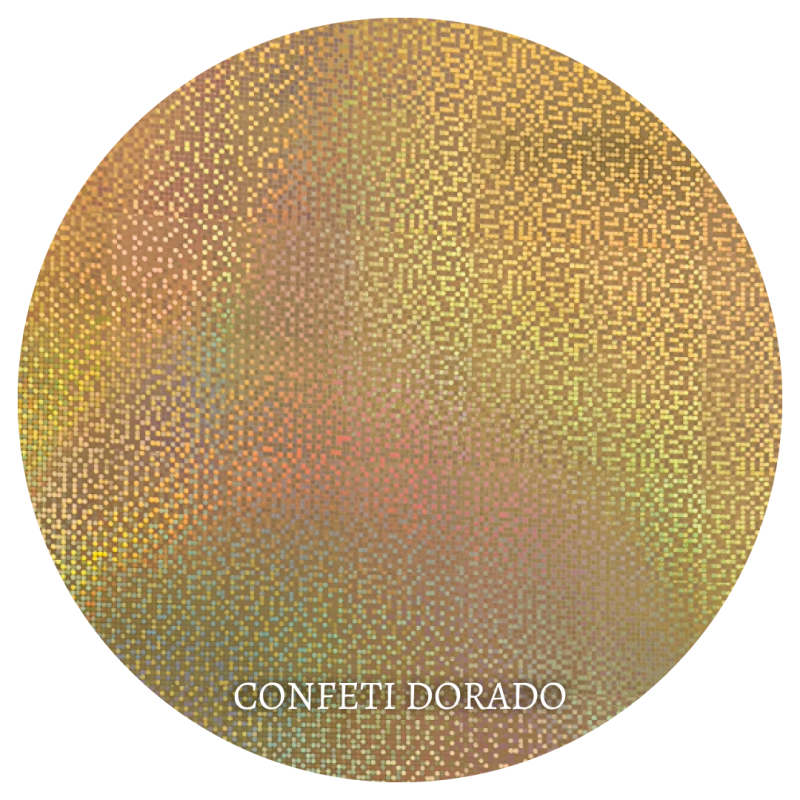 METALINA 230g CONFETI DORADO x10hj		